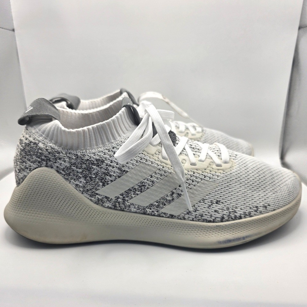 Adidas Purebounce+ Street Mens Running Shoes White Grey Knit Sneakers G27988